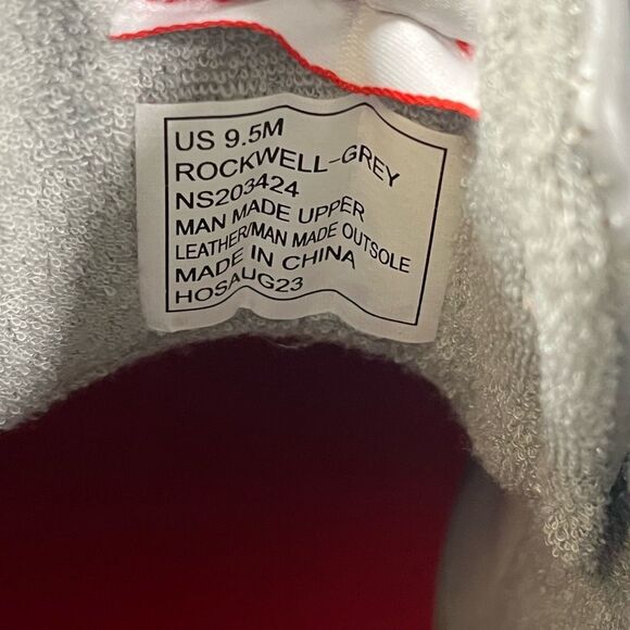 SPACE NASA shoes Retro Hi Top Reflective Size 9.5 Rockwell Gray - Picture 8 of 8